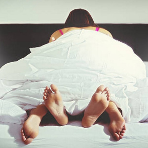 image showing a woman on top of a man, a good position for orgasm