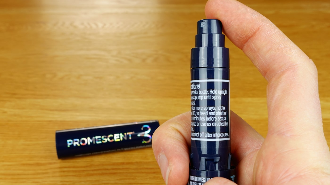 promescent spray close up