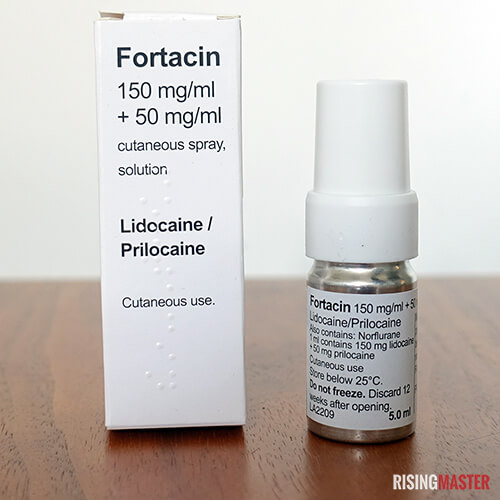 Fortacin desensitizing spray