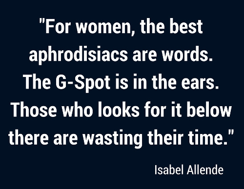 g spot quote about it being words, not a physical part of the body