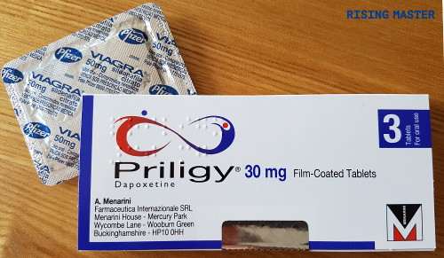 photo of a pack of priligy and viagra together