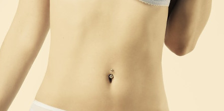 photo of a female stomach