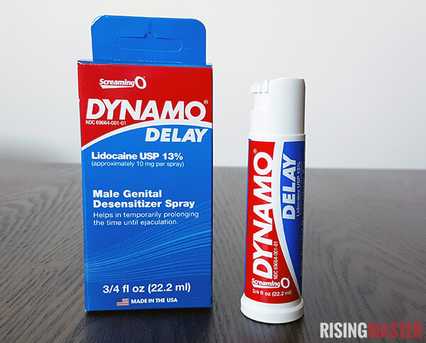 photo of Dynamo delay spray and the box it comes in